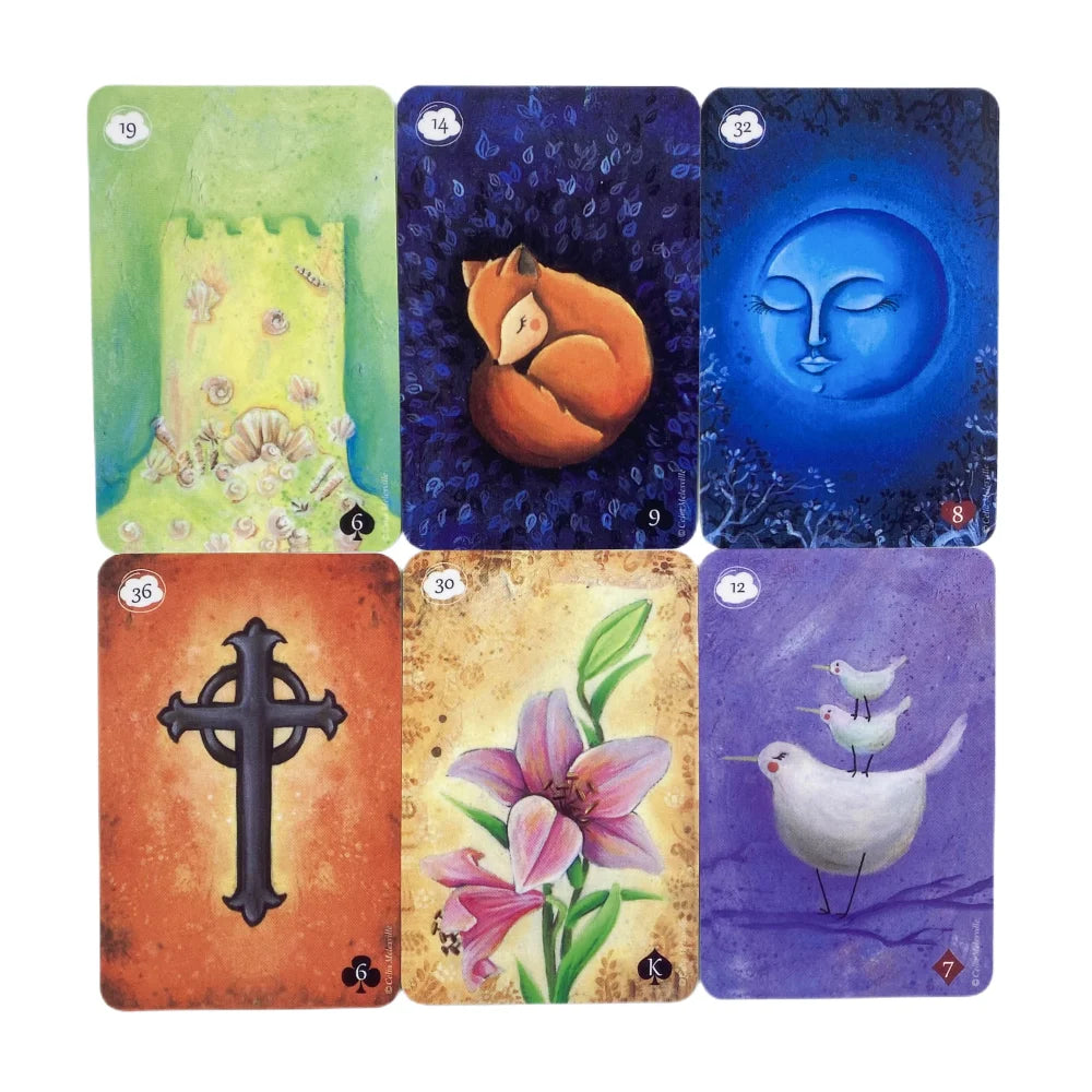 Tanis Lenormand by Celia Melesville Spirit of the animals Light Visions Tarot Messages From Your Angels oracle deck