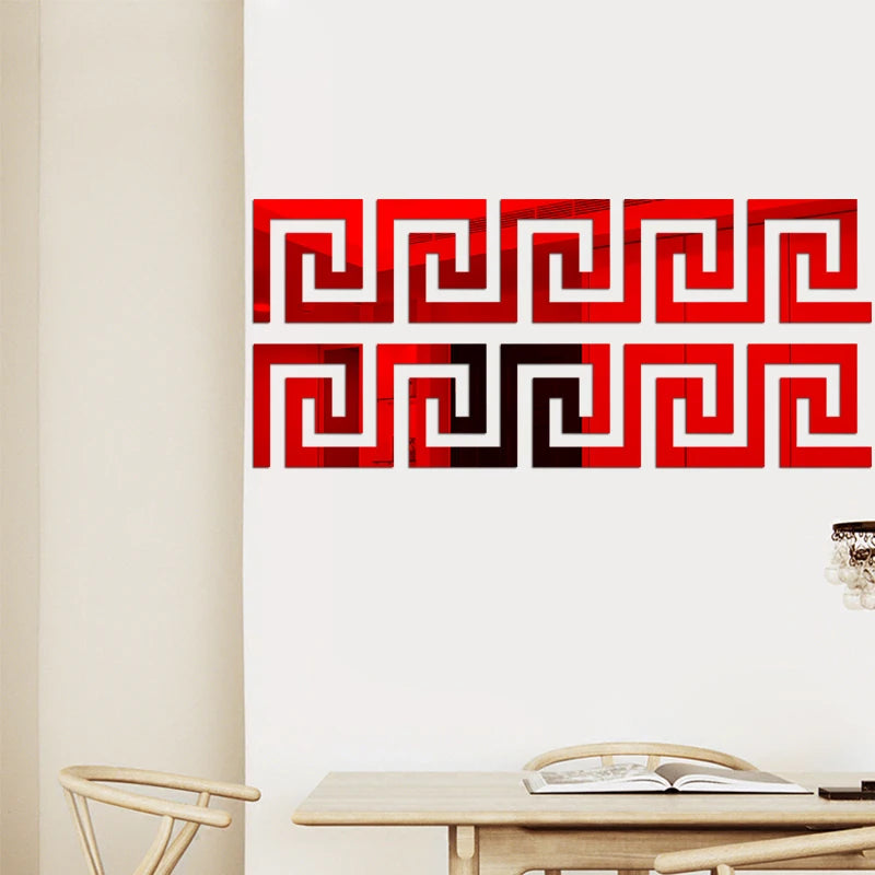 Acrylic Border Wall Mirror Sticker with Adhesive - Nellie's Way Beauty, Inc.