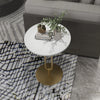 Round Marble End Table