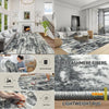Large Indoor Modern Abstract Soft Anti-Skid and Non-Shedding Area Rug, 8x10 Washable