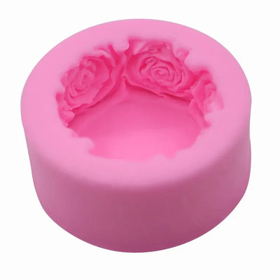 Food Grade Rose Flower Shape Silicone Candle Mold