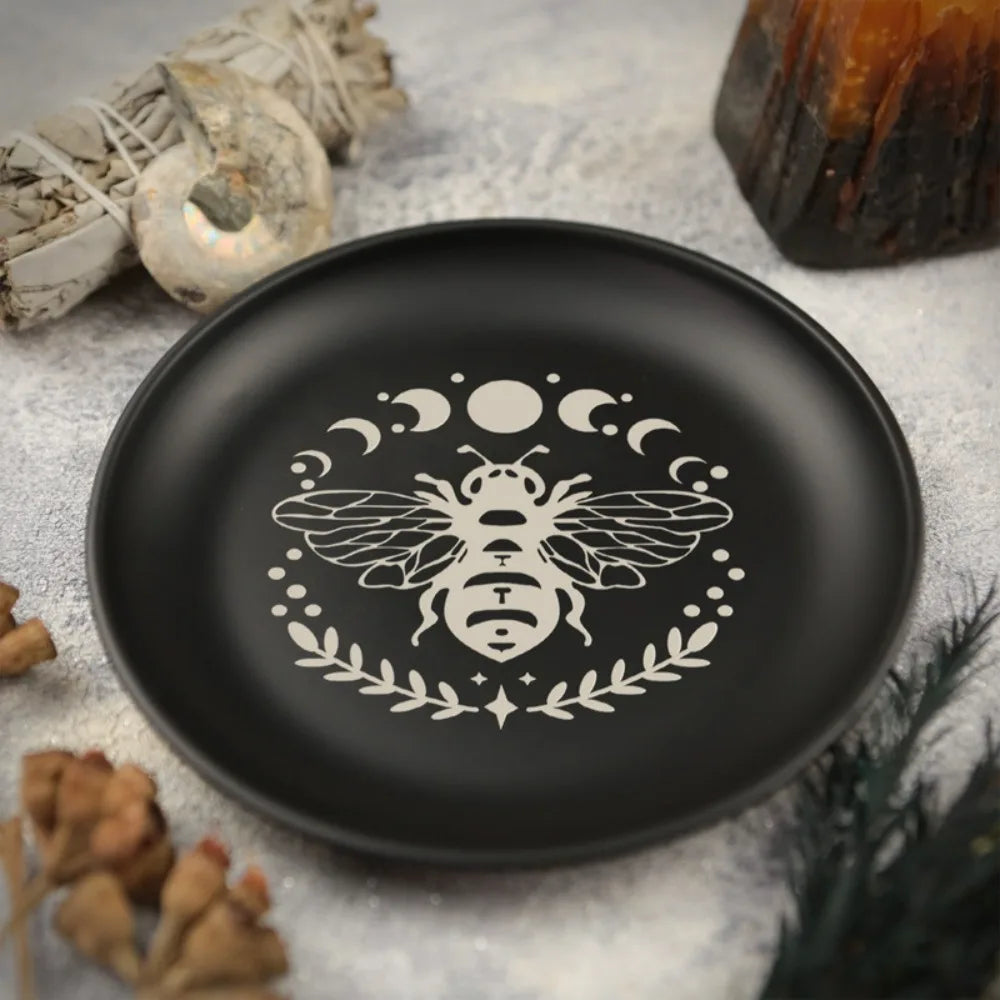 Black Ritual Altar & Crystal Tray