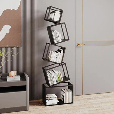 Corner Living Room Book Shelf Display