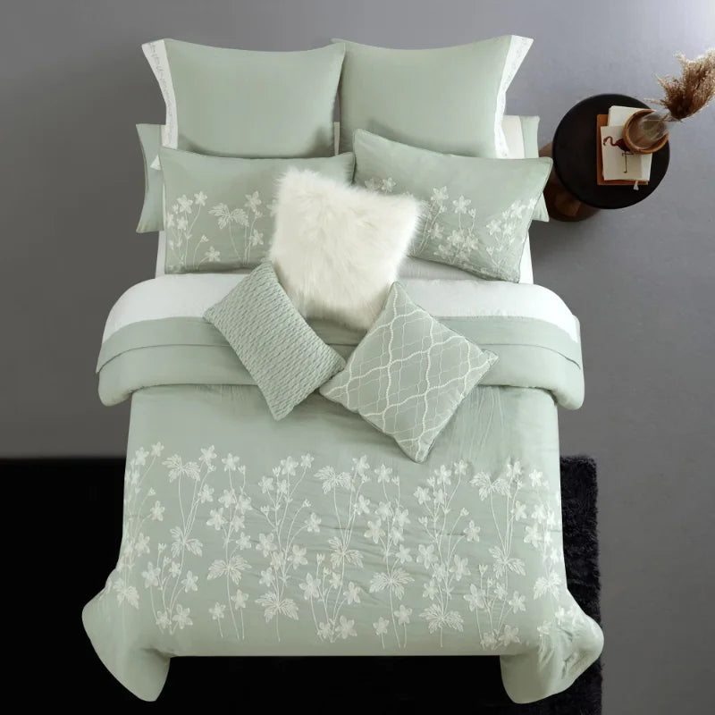 Homes & Gardens 12-Piece Bed-In-A-Bag Bedding Set,  Sage