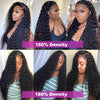 Deep Wave Frontal Wig Transparent 13x4 13x6 HD Lace Front Human Hair Wig