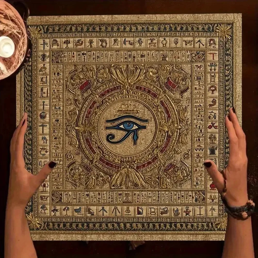 Eye Of Horus Altar Cloth Multiple Sizes HD Print Egyptian Gods Ancient Witchcraft Meditation Polyester Tarot Divination Gift