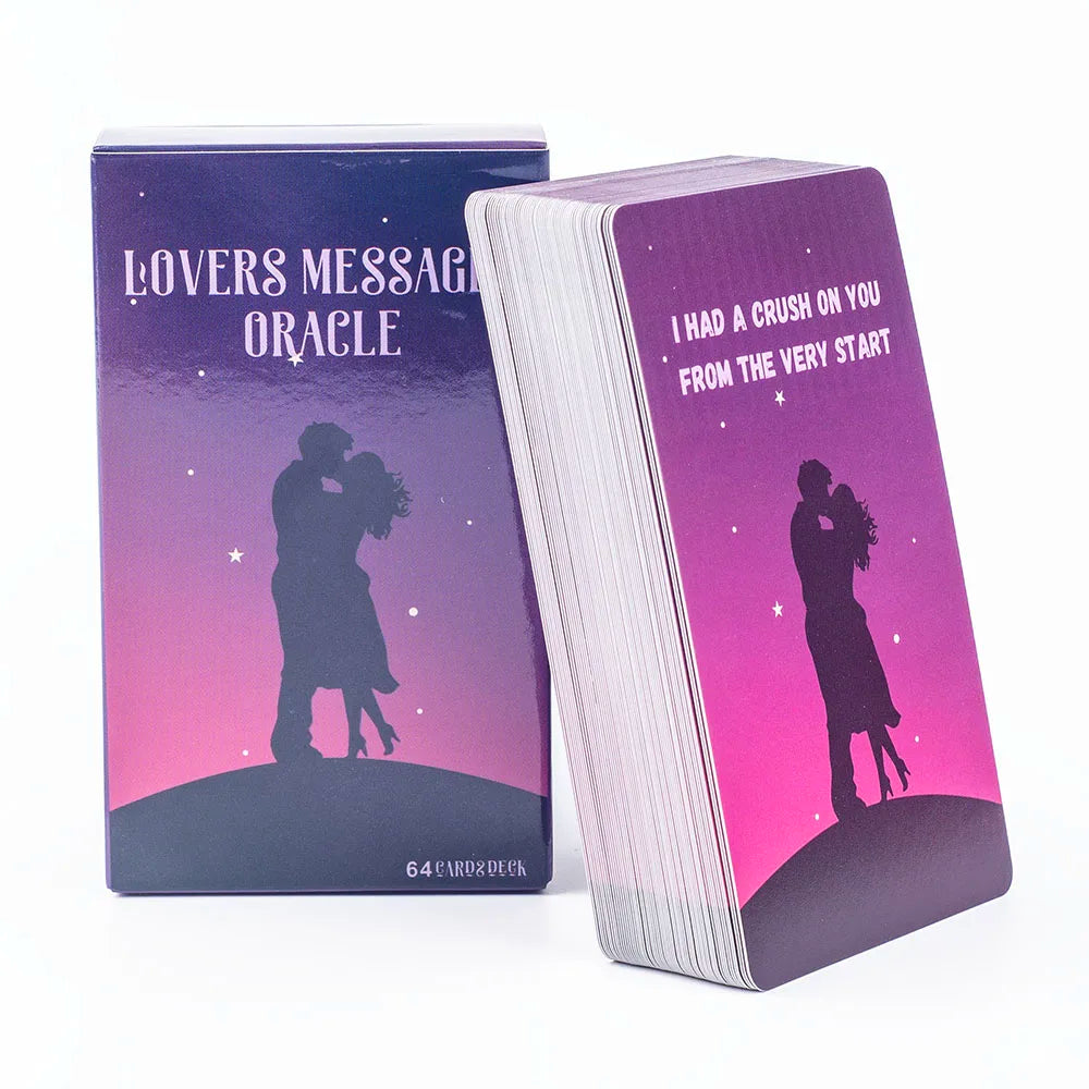 64Cards Lover Messages Oracle Cards For Family Party High Quality Fortune Telling Divination Cards Deck Board Game 10.3*6Cm