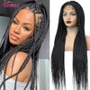 36" Full Lace Knotless Box Braided Synthetic Wig