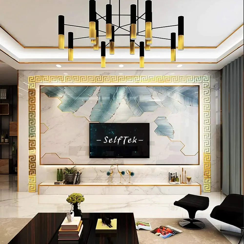 Acrylic Border Wall Mirror Sticker with Adhesive - Nellie's Way Beauty, Inc.