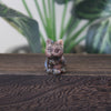 Mini Gemstone Cute Cat Statue Crystal