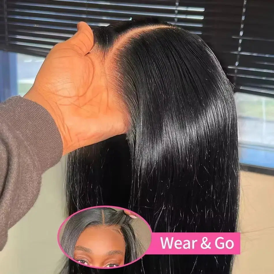 Bone Straight Glueless Wigs Human Hair Ready To Wear Brazilian Lace Front Human Hair Wigs 13x4 13x6 HD Lace Frontal Wig 5x5 Wig