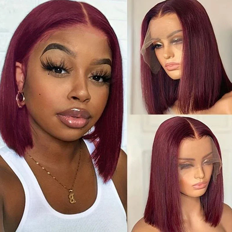 Bob Straight Lace Front Human Hair Wig,  glueless