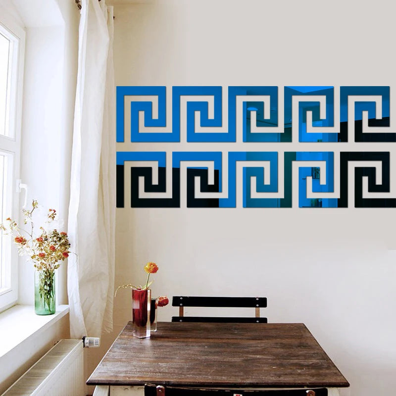 Acrylic Border Wall Mirror Sticker with Adhesive - Nellie's Way Beauty, Inc.