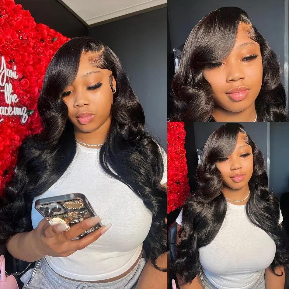 30 40 Inch Body Wave Human Hair Lace Front Wigs 13x6 Hd Transparent Lace Frontal Pre Plucked Wig Wet And Wavy Human Hair Wigs