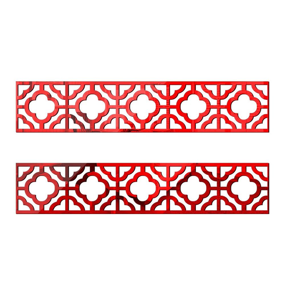 Acrylic Border Wall Mirror Sticker with Adhesive - Nellie's Way Beauty, Inc.