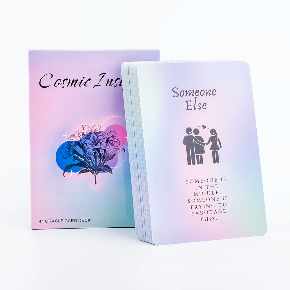 Oracle Cards Cosmic Insights A 41 Card Deck for Daily Life Clarity English Version 10.3*7.3cm Fate Divination Prophecy Card