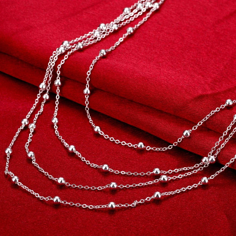 925 Sterling Silver designer jewelry sets fine Tassel beads Bracelets necklaces