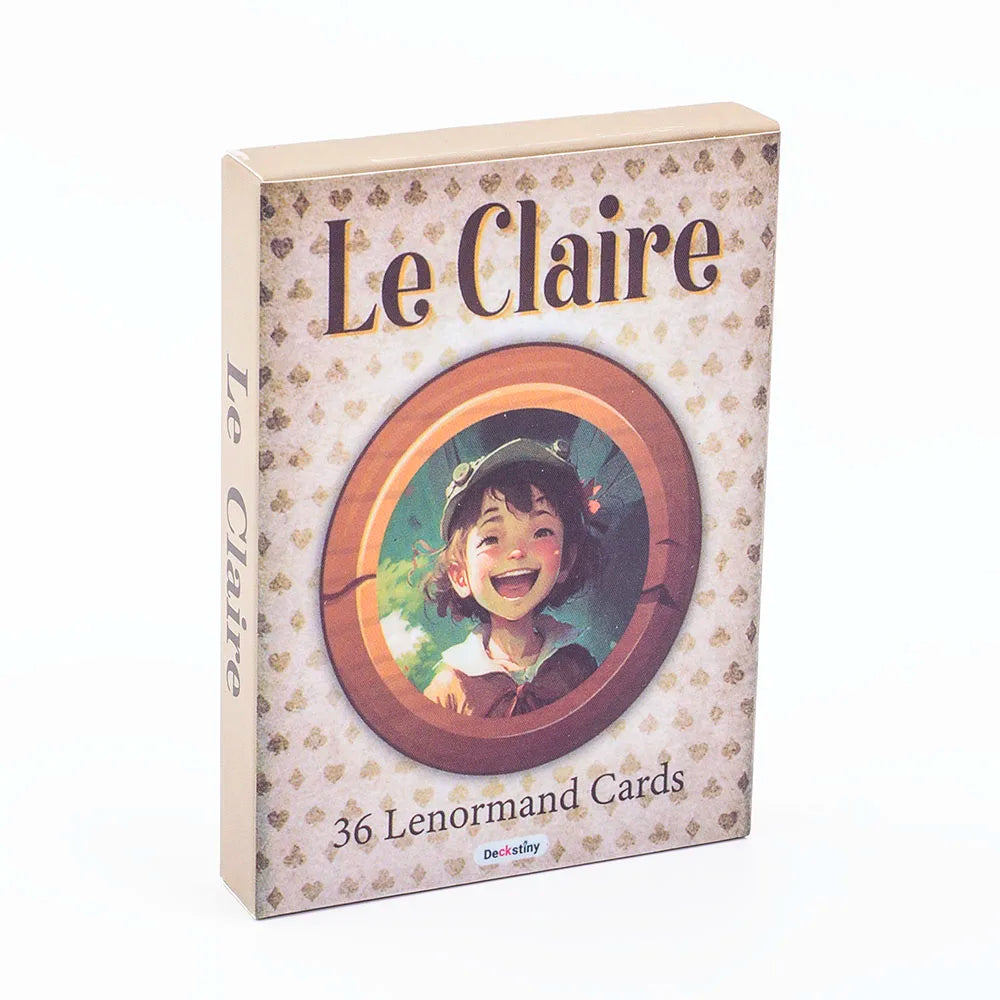 Le Claire 36 Lenormand Cards Board Game for Family Party English Version Fortune Telling Divination Tarot Oracle Card Decks