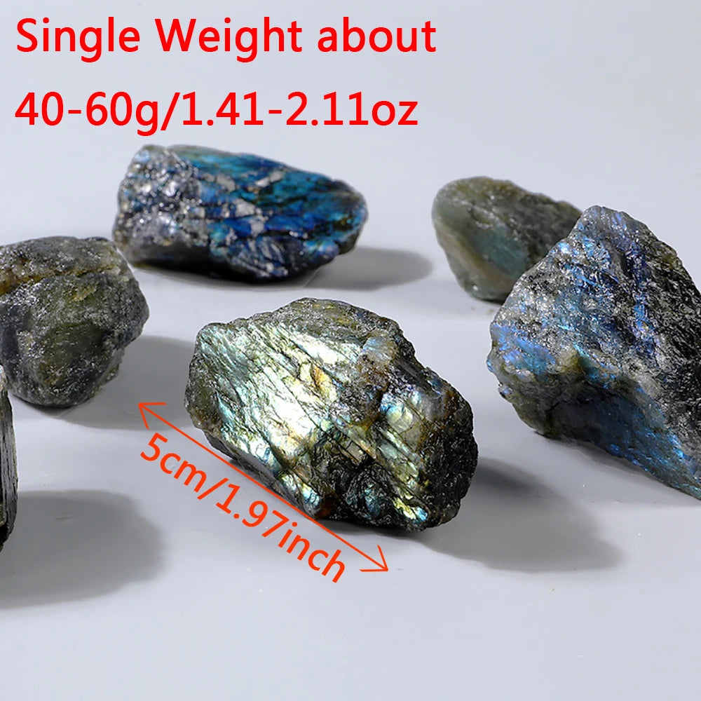 Natural Labradorite Stone Raw Material Fireless Aromatherapy Expanded Fragrance Stone Ore Specimen Fish Tank Decoration Crystal