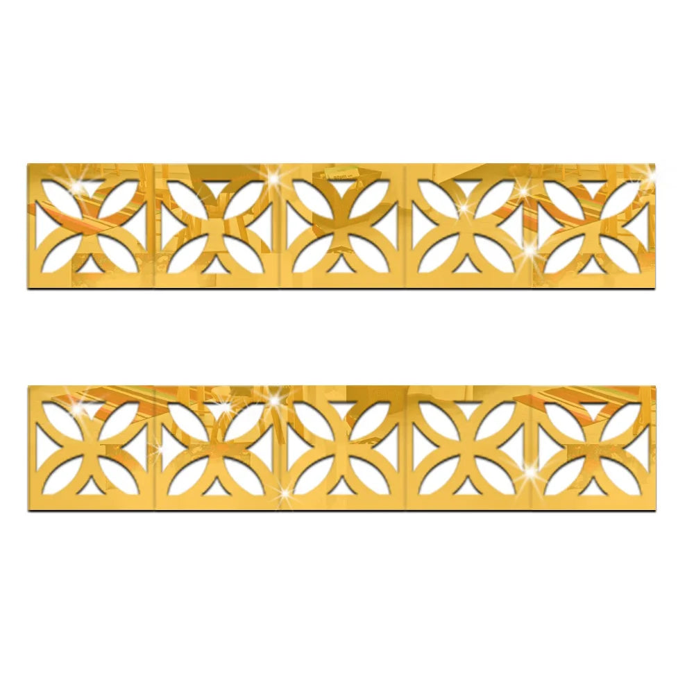 Acrylic Border Wall Mirror Sticker with Adhesive - Nellie's Way Beauty, Inc.