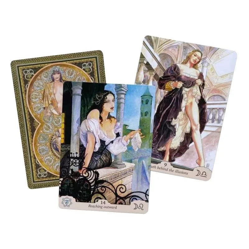Chakras Eros And Astrology Manara Erotic Oracle Cards A 35 Tarot English Divination Tarot Cards Family Party Board Game