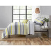 8-Piece Bed in a Bag Comforter Set, Grey and Yellow Stripe