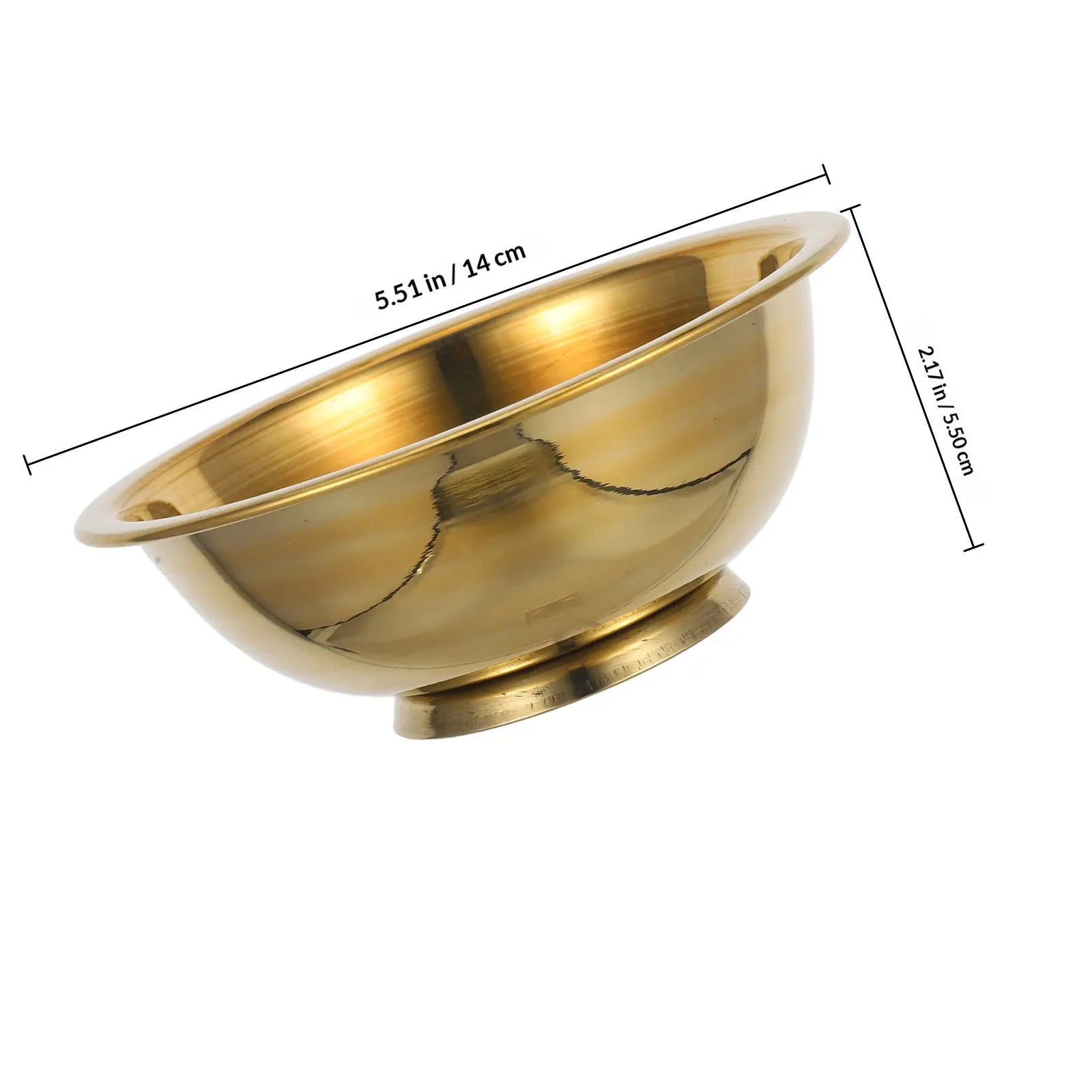 Small Decorative Copper Bowl for Buddhist Water Offering Incense Burning Worship Rituals Tibetan Temple Altar Meditation Decor