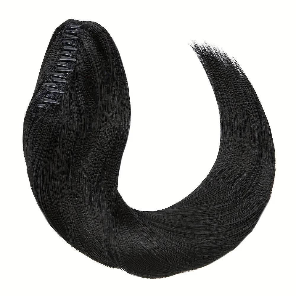 Claw Clip Ponytail Extension Straight Human Hair Clip In Pony Tails wave Hair Extensions 10 to 30 Inch 100% Human Hair Remy Hair