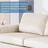 2-Piece Comfy Velvet Tufted Couch and Loveseat Set with Gold Legs