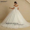 BEPEITHY Customized Beading Princess Wedding Dresses 2024 For Bride Off Shoulder Sleeveless Women Glitter Ball Bridal Gown