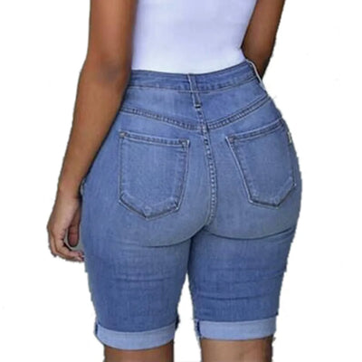 High Waist  Sexy Streetwear Denim Shorts Ripped Jeans