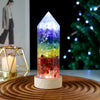 Natural Crystal Gravel Aogen Chakra Crystal Point Lamp