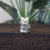 Mini Gemstone Cute Cat Statue Crystal