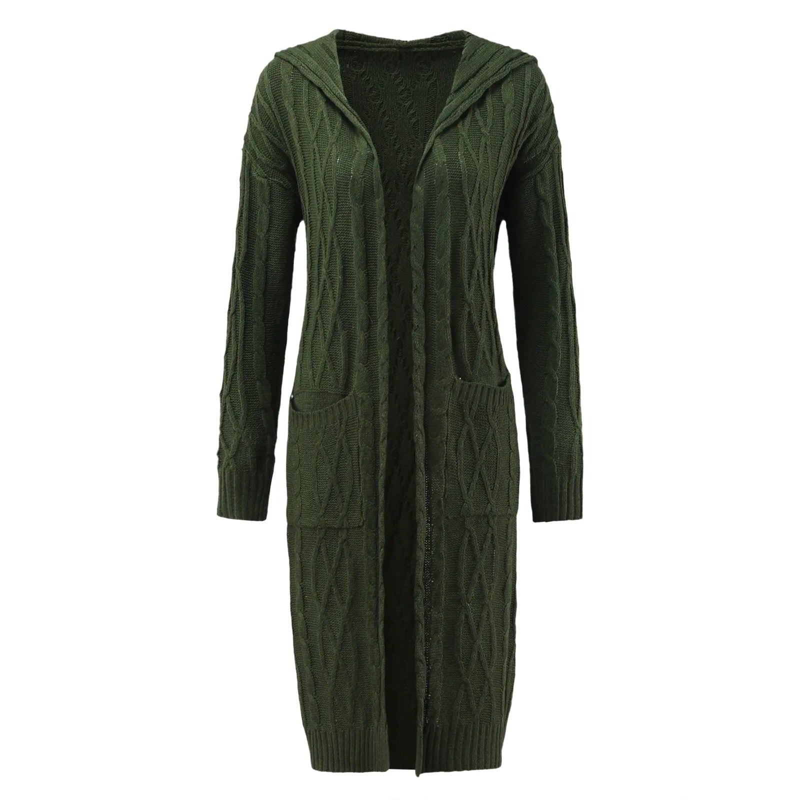 Autumn/ Winter Lazy Style Loose Long Knitted Cardigan