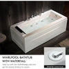 67" Hydro Massage Spa Bathtub with 9 Water Jets and 8 Air Jets
