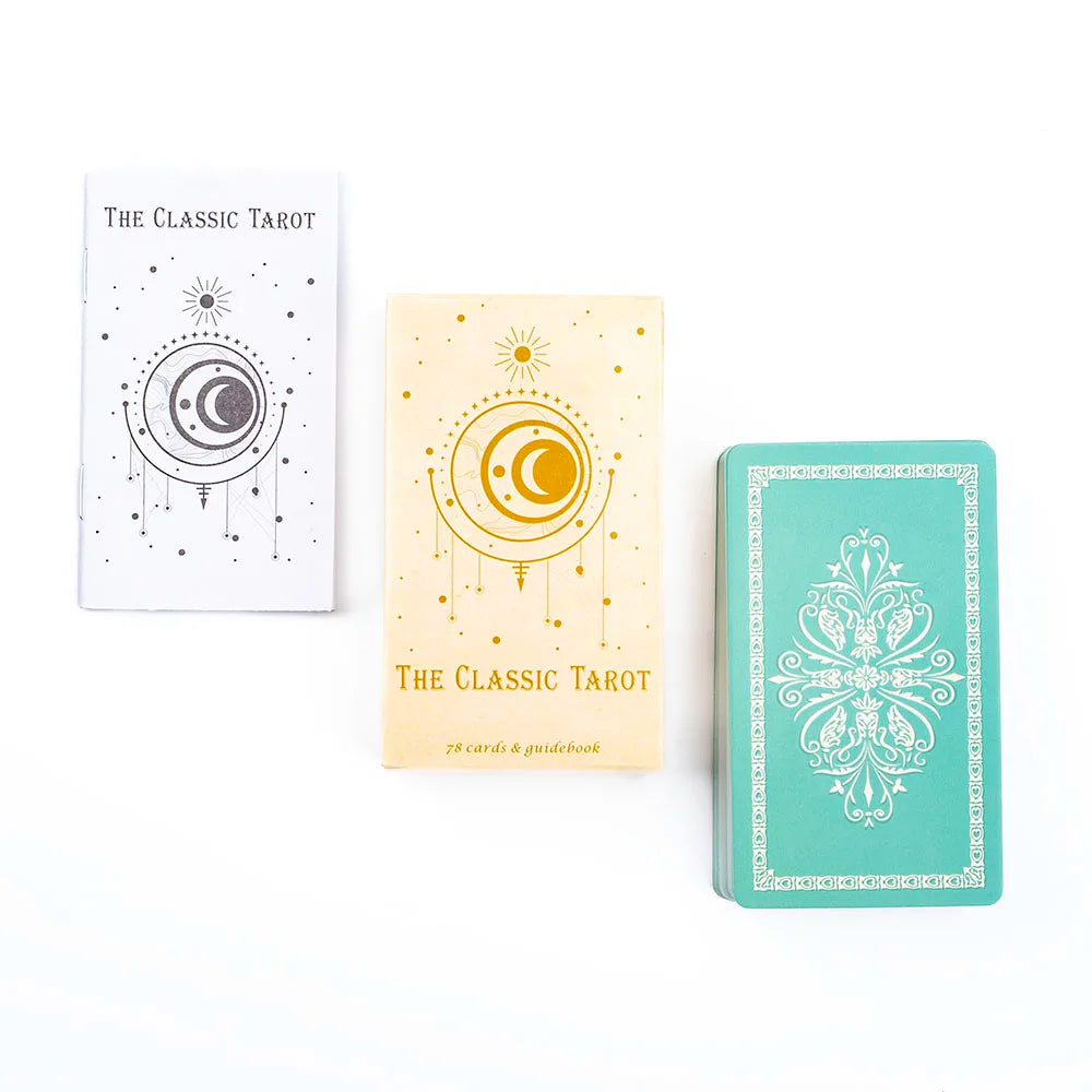 The Classic Tarot Board Game For Beginners 78Pcs 10.4x6.1cm Oracle Card with Guidebook and Beautiful  Illustrations