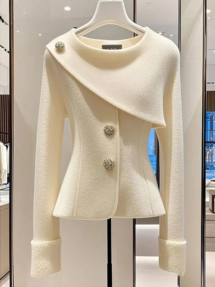 Chic Slim Single Breasted Jacket