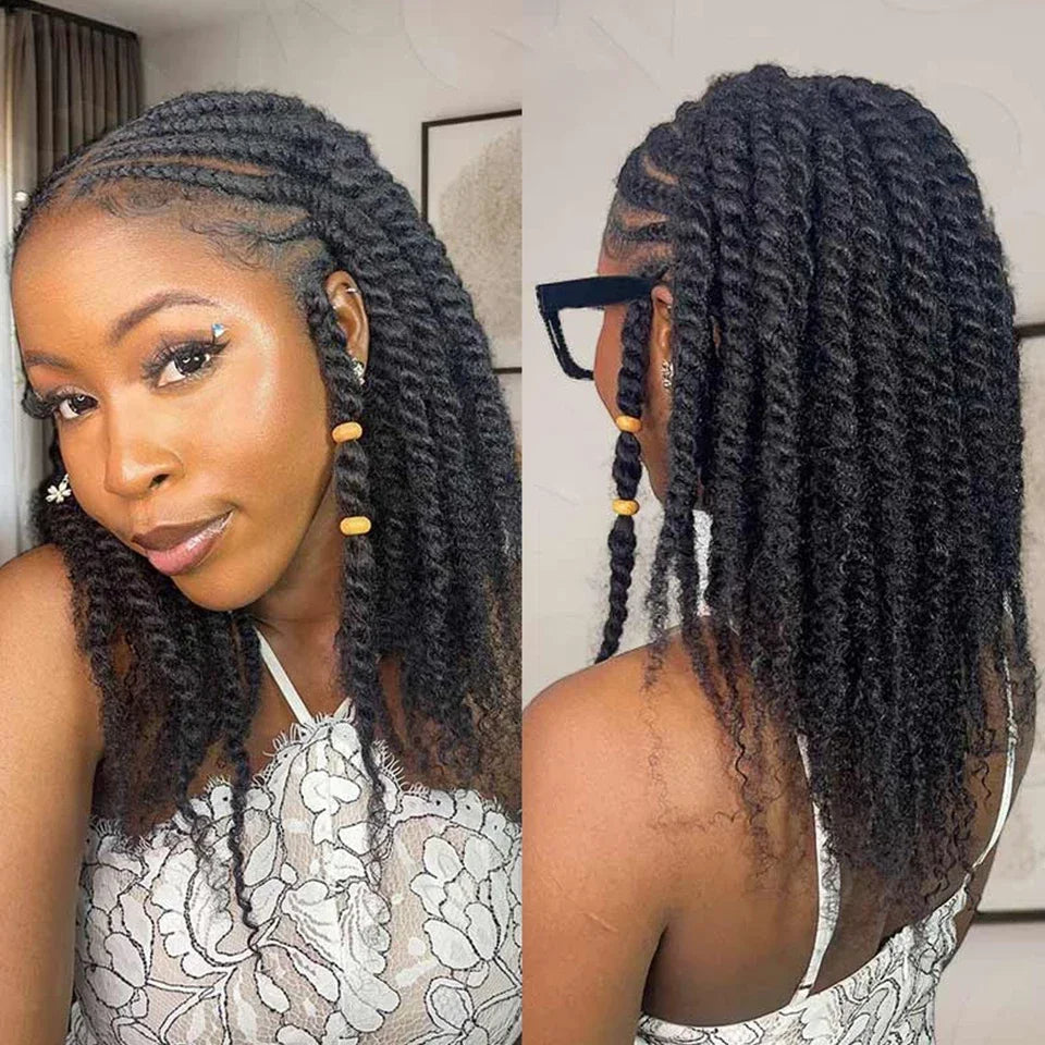 Human Hair Afro Kinky Curly Wave Braiding Hair