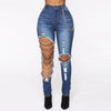 Skinny High-Waist With Chain Hanging Elasticity Jeans