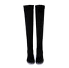 Over The Knee Boots Comfort Lace Up Chunky High Heels