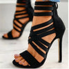 2022 New Summer Women's Shoes Sexy Open Toe Gladiator Shoes Women's High Heels Dress Party Wedding High Heels Sandals