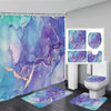 Creative Watercolor Ink Art Geometric Modern 4-piece Bathroom Set