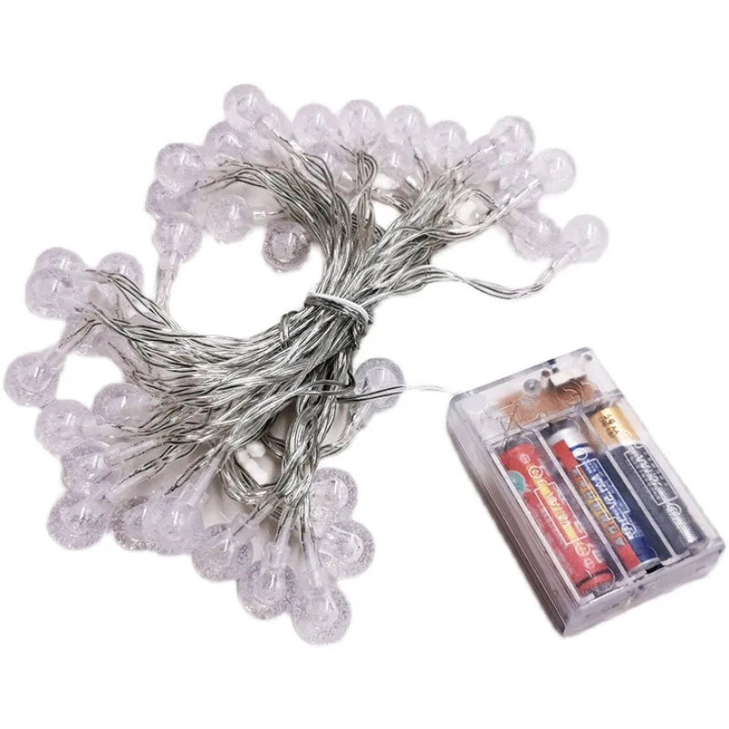 Waterproof Crystal Ball Fairy String Lights, battery Operated - Nellie's Way Beauty, Inc.