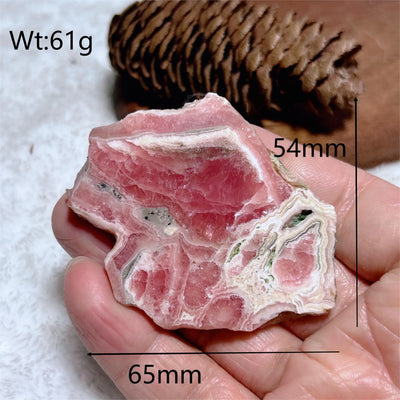 Natural Crystals Argentina Rhodochrosite Slab Slice