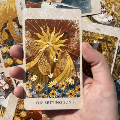 86 Pcs Cards Solar Kingdom Tarot 12*7cm Magical Journey