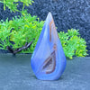 Natural High Quality Blue Lace Geode Agate Crystal Ornament