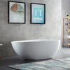 White Artificial Stone Freestanding  Bathtub