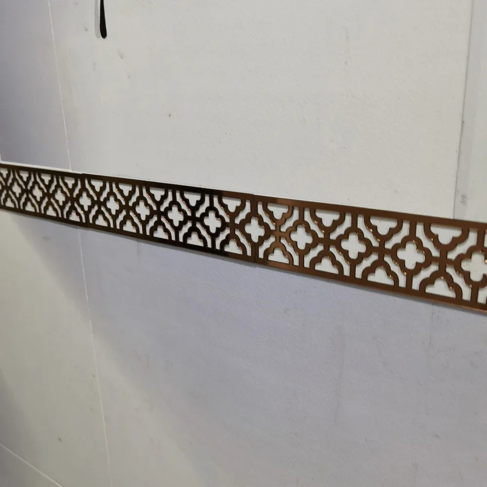 Acrylic Border Wall Mirror Sticker with Adhesive - Nellie's Way Beauty, Inc.