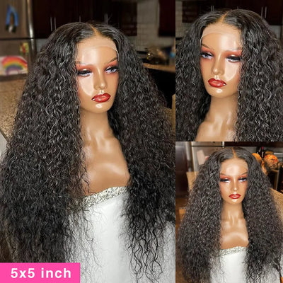 Water Wave Lace Front Wig Curly Human Hair Wigs Human Hair