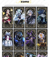 56Pcs/Box Genshin Impact Tarot Card Divination Toy Al Haitham Wanderer Kunikuzushi Deck Board Game Cards Collection